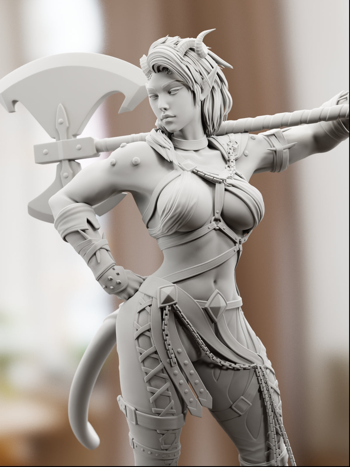 Red Devil Karlach | Maximum Detailed 12K 3D printed figure