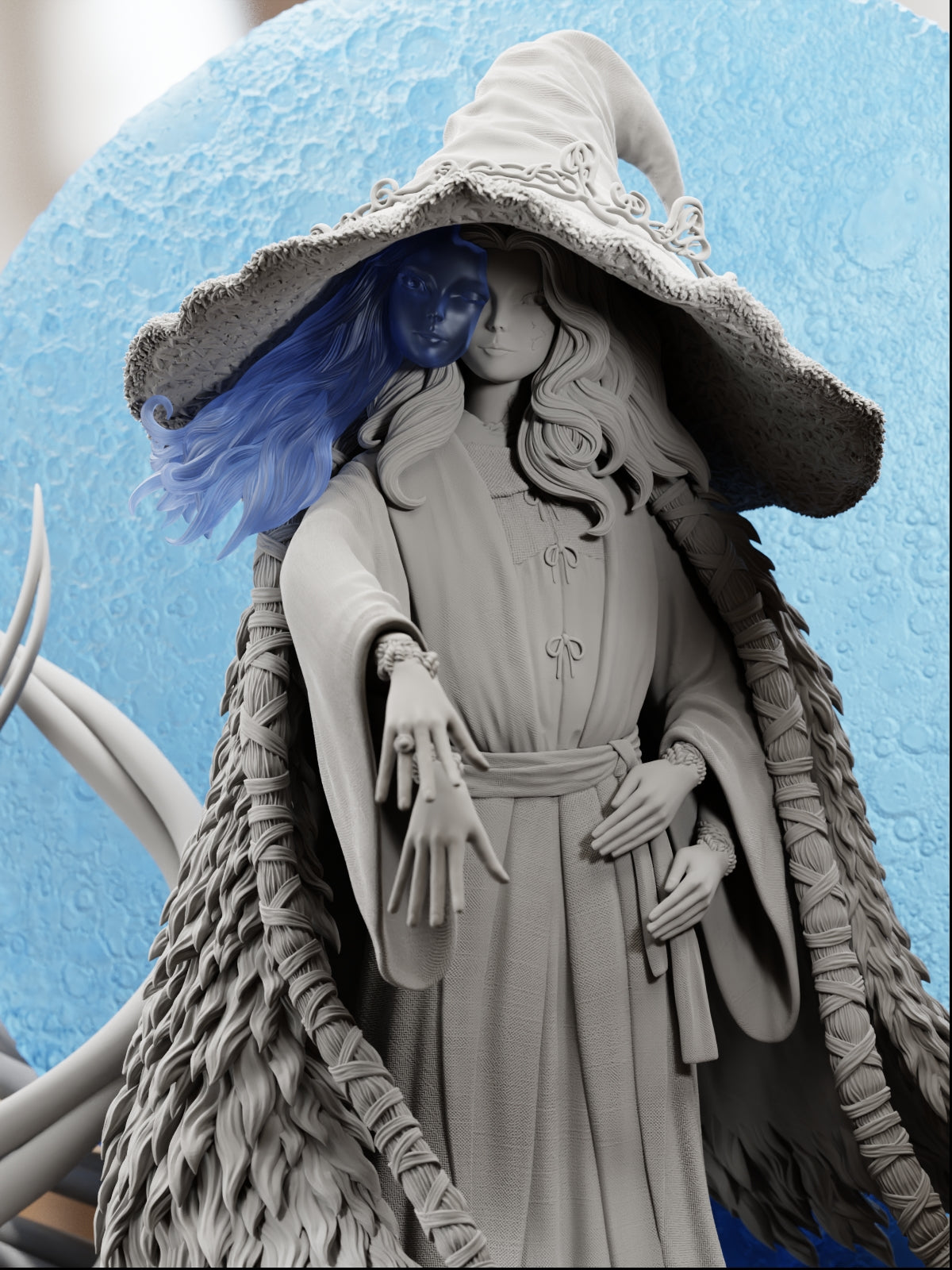 The Witch | Maximum Detailed 12K 3D printed figure