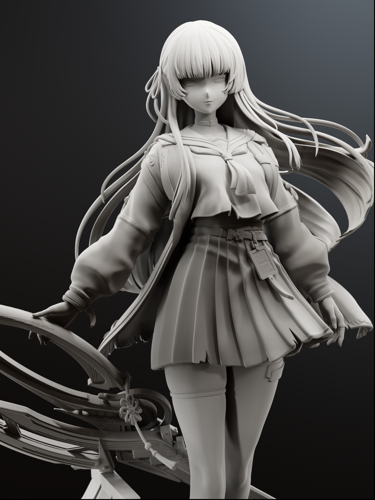 The Quiet Edge | Maximum Detailed 12K 3D printed figure