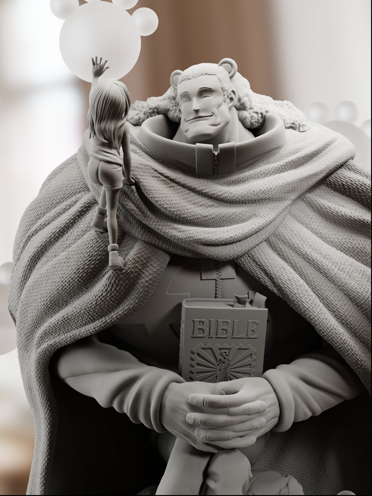 The Gentle Giant | Maximum Detailed 12K 3D printed figure