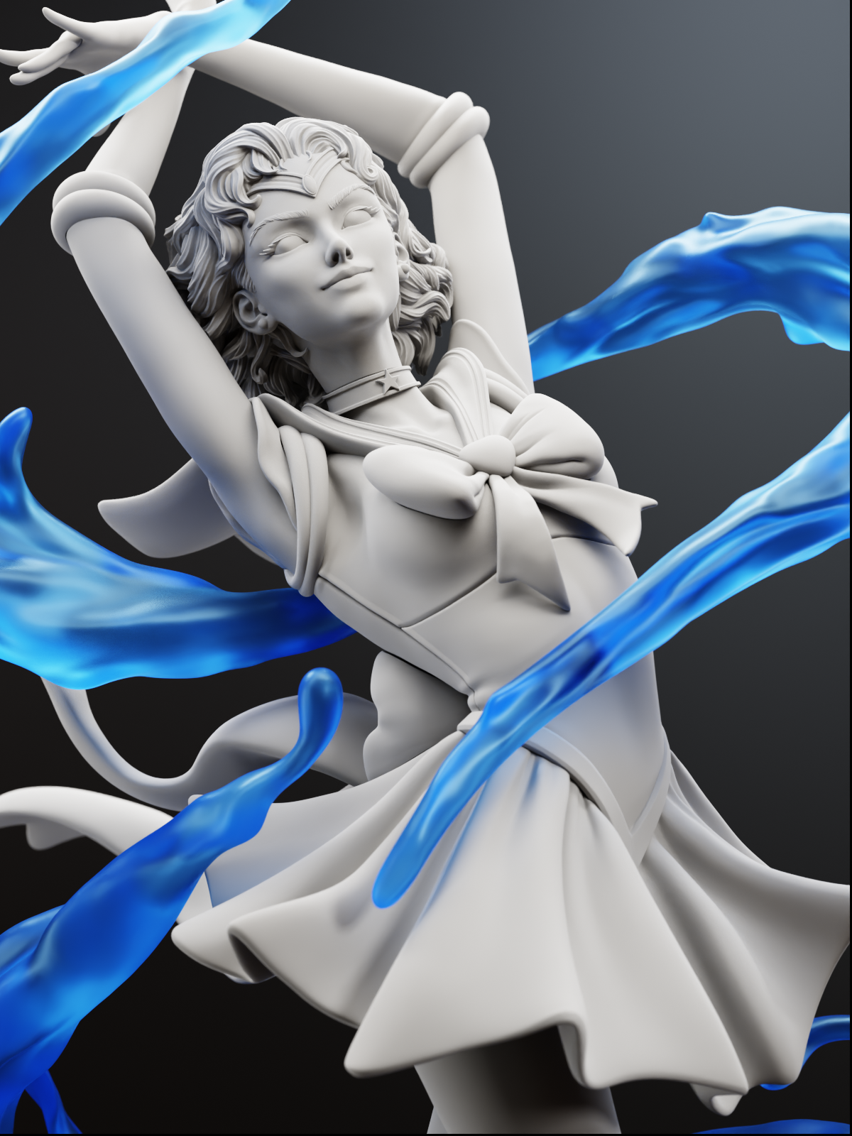 The Icebound Scholar | Maximum Detailed 12K 3D printed figure