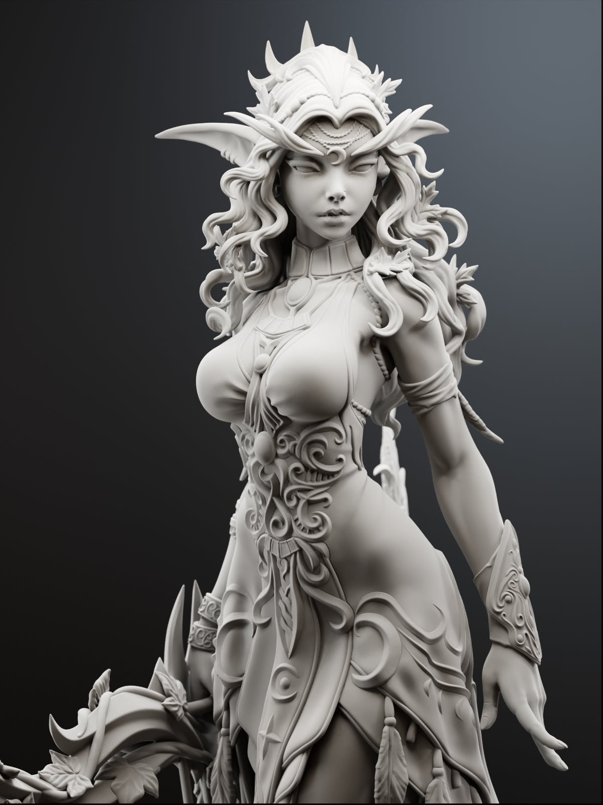 The Moon’s Chosen | Maximum Detailed 12K 3D printed figure