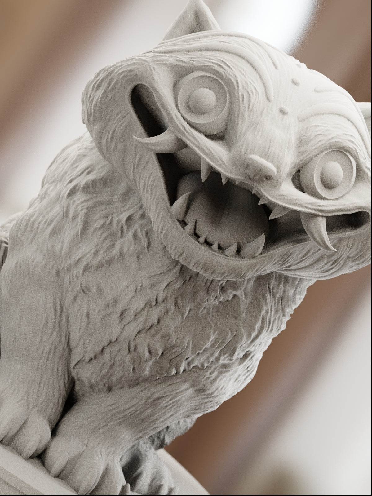 The Derpy Tiger | Maximum Detailed 12K 3D printed figure