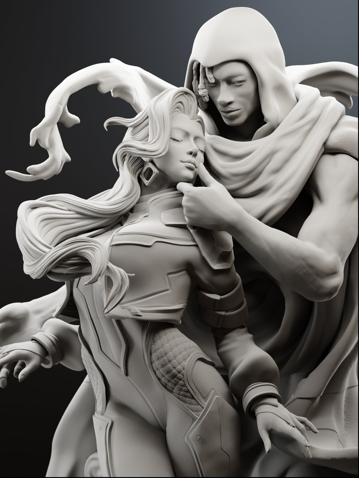Light & Dark Statue