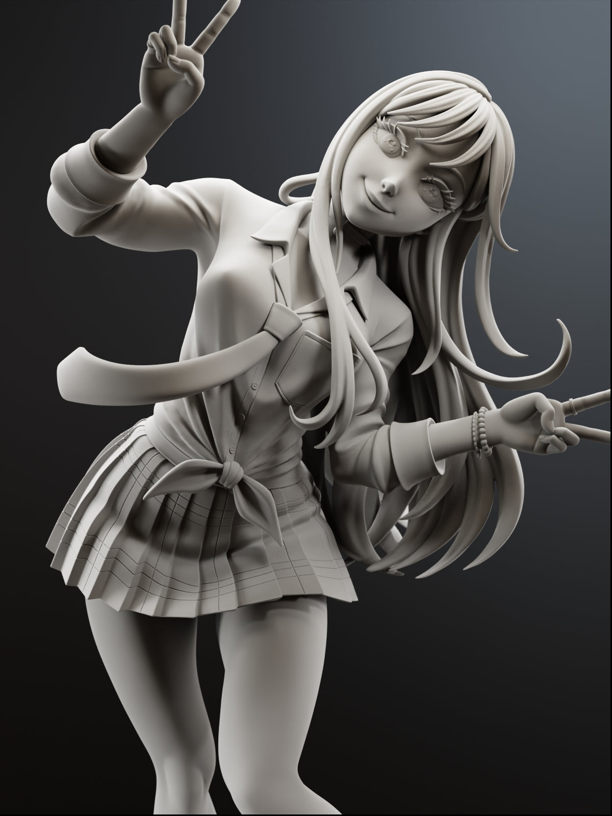 The Cosplay Girl | Maximum Detailed 12K 3D printed figure