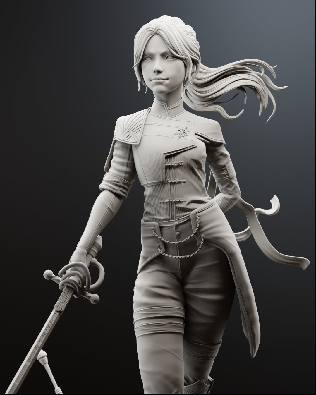 Roseblade Maelle Statue