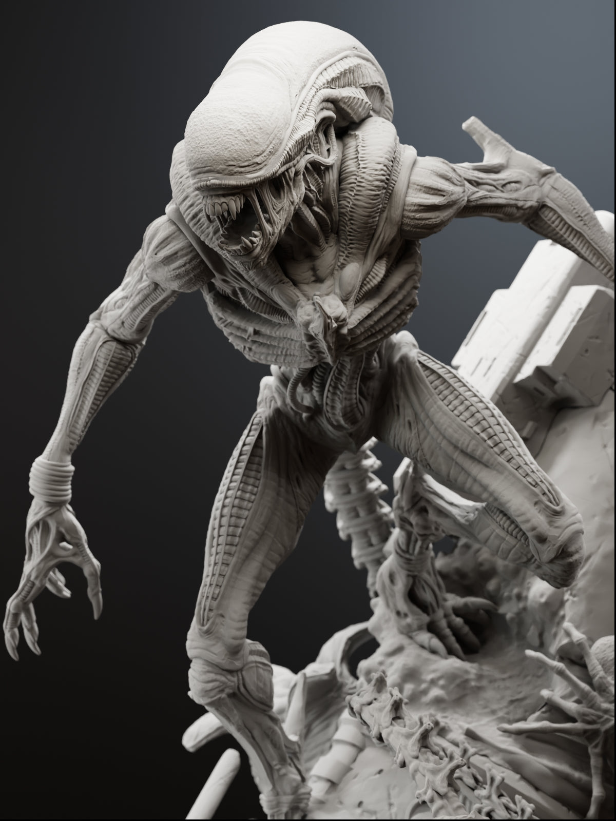The Alien | Maximum Detailed 12K 3D printed figure