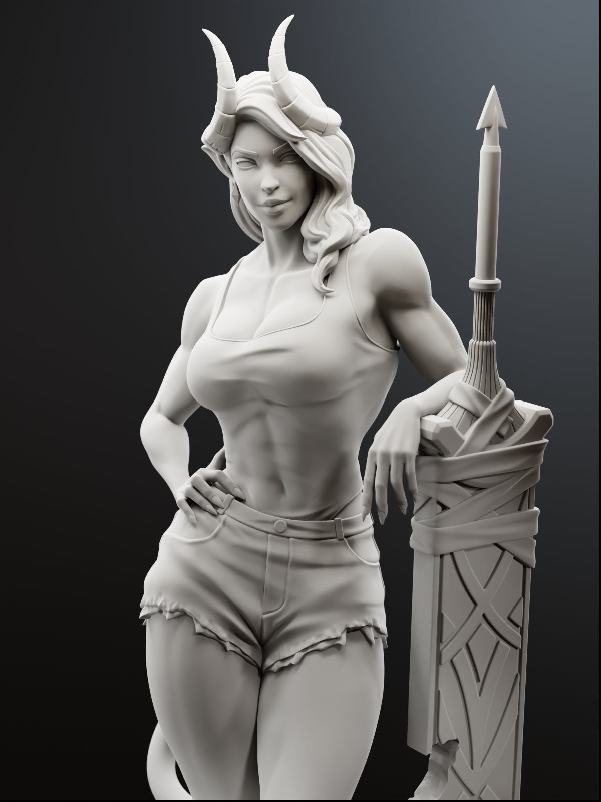 Mistress of Hell | Maximum Detailed 12K 3D printed figure