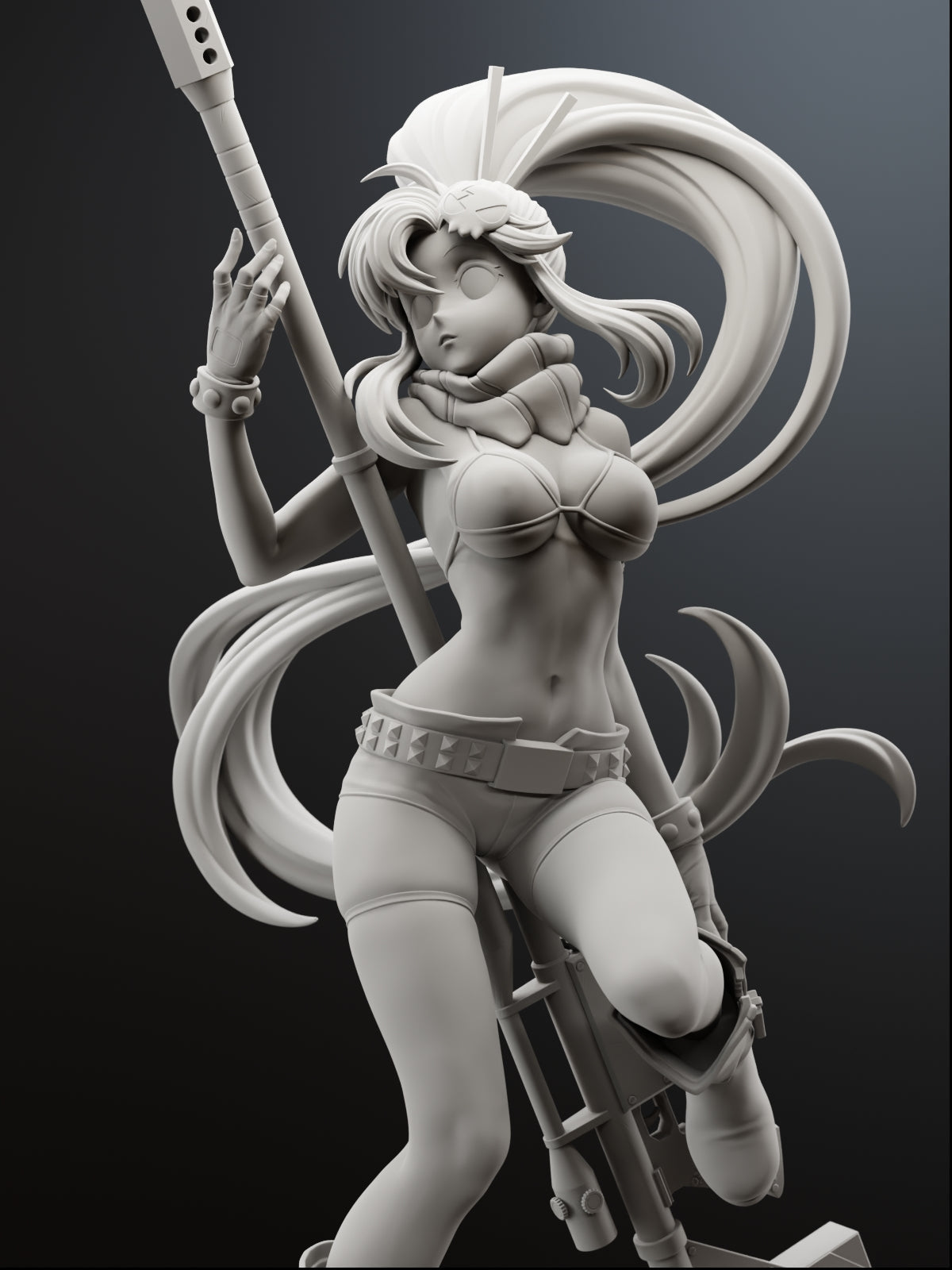 Red-Haired Sniper Statue
