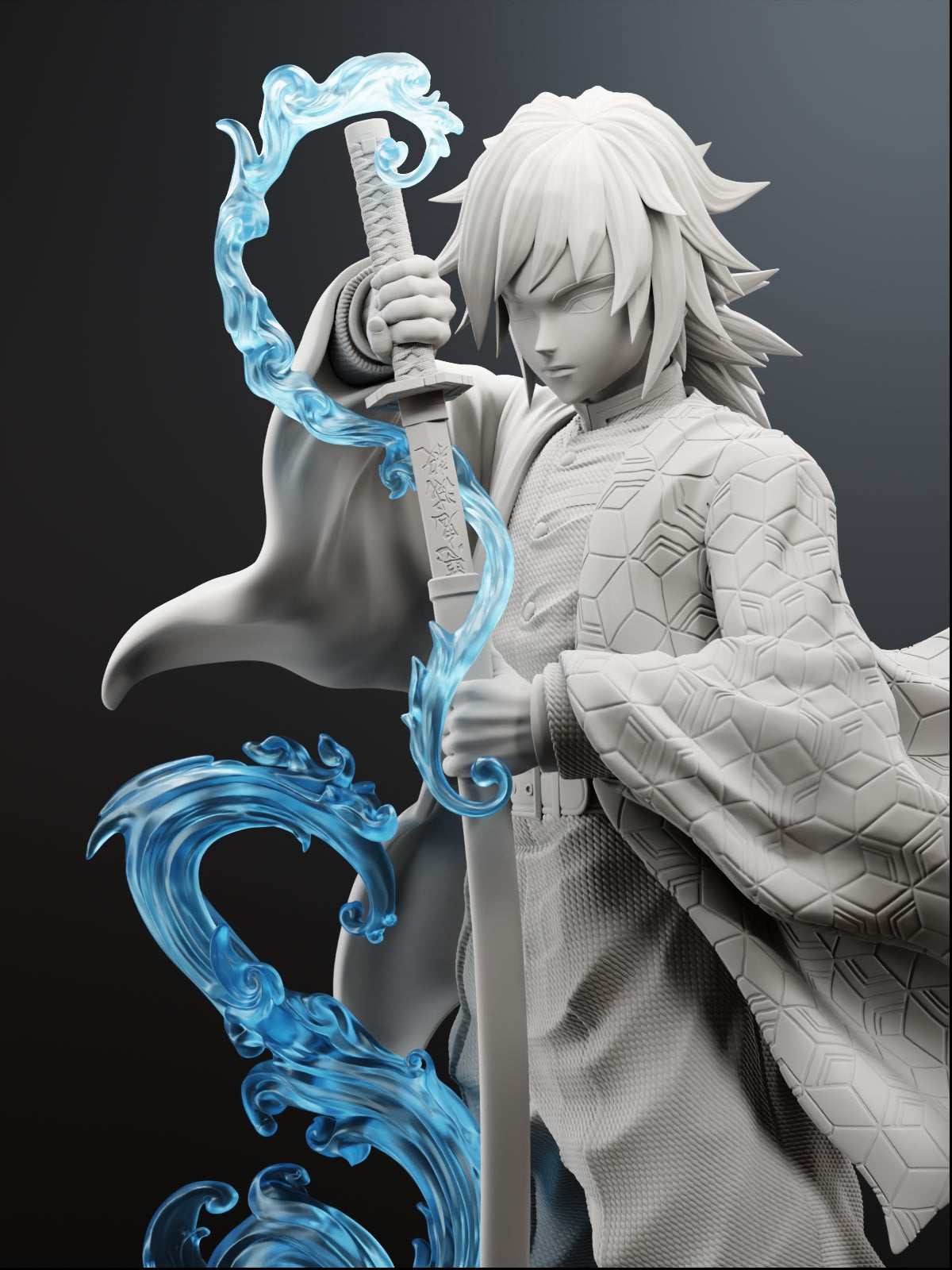 The Water Pillar | Maximum Detailed 12K 3D Printed Figure