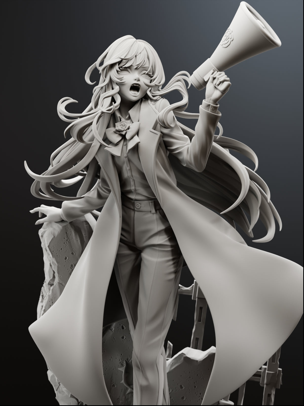 The Midnight Vocalist | Maximum Detailed 12K 3D printed figure