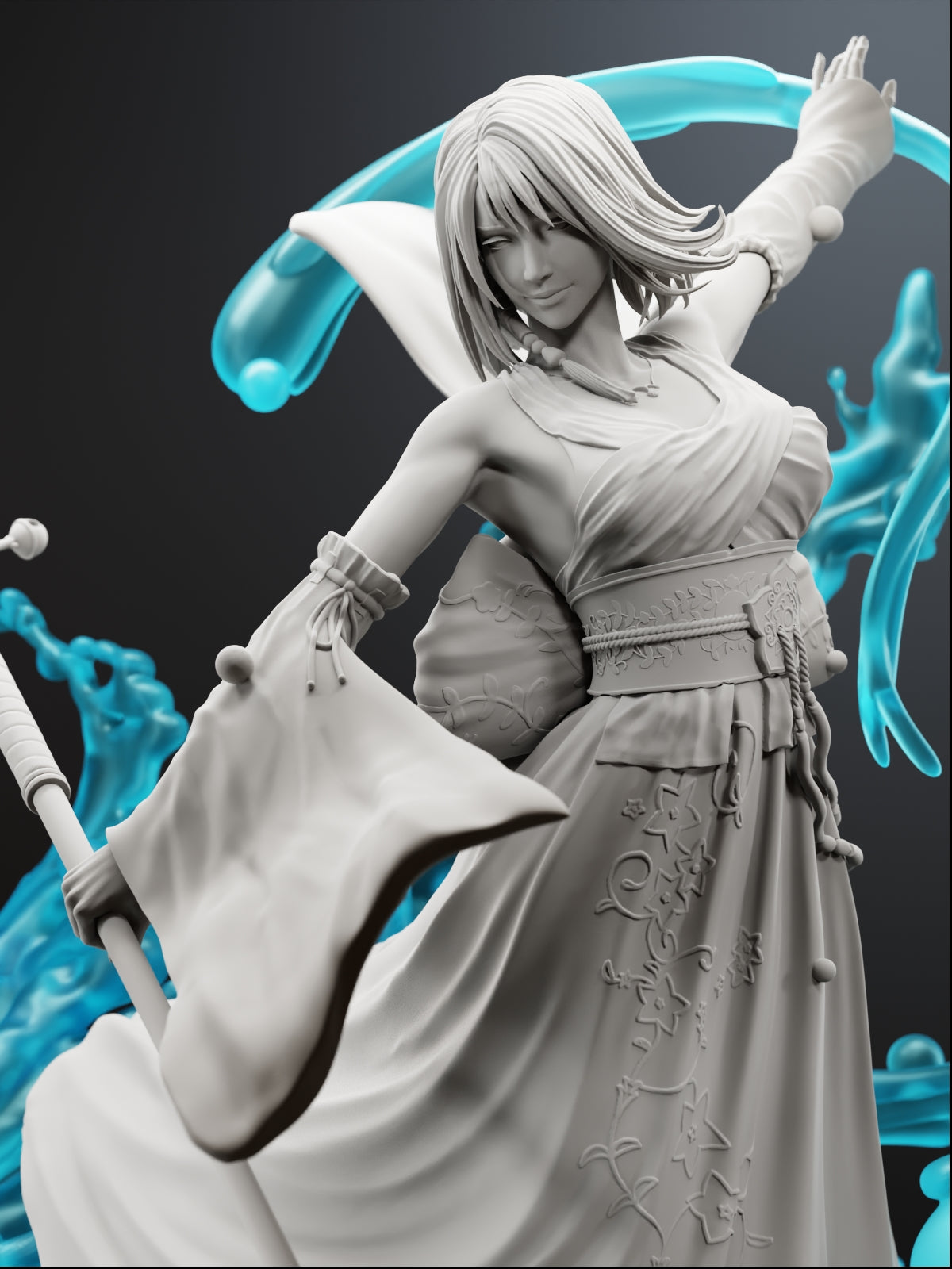 The Wave-Dancer | Maximum Detailed 12K 3D printed figure