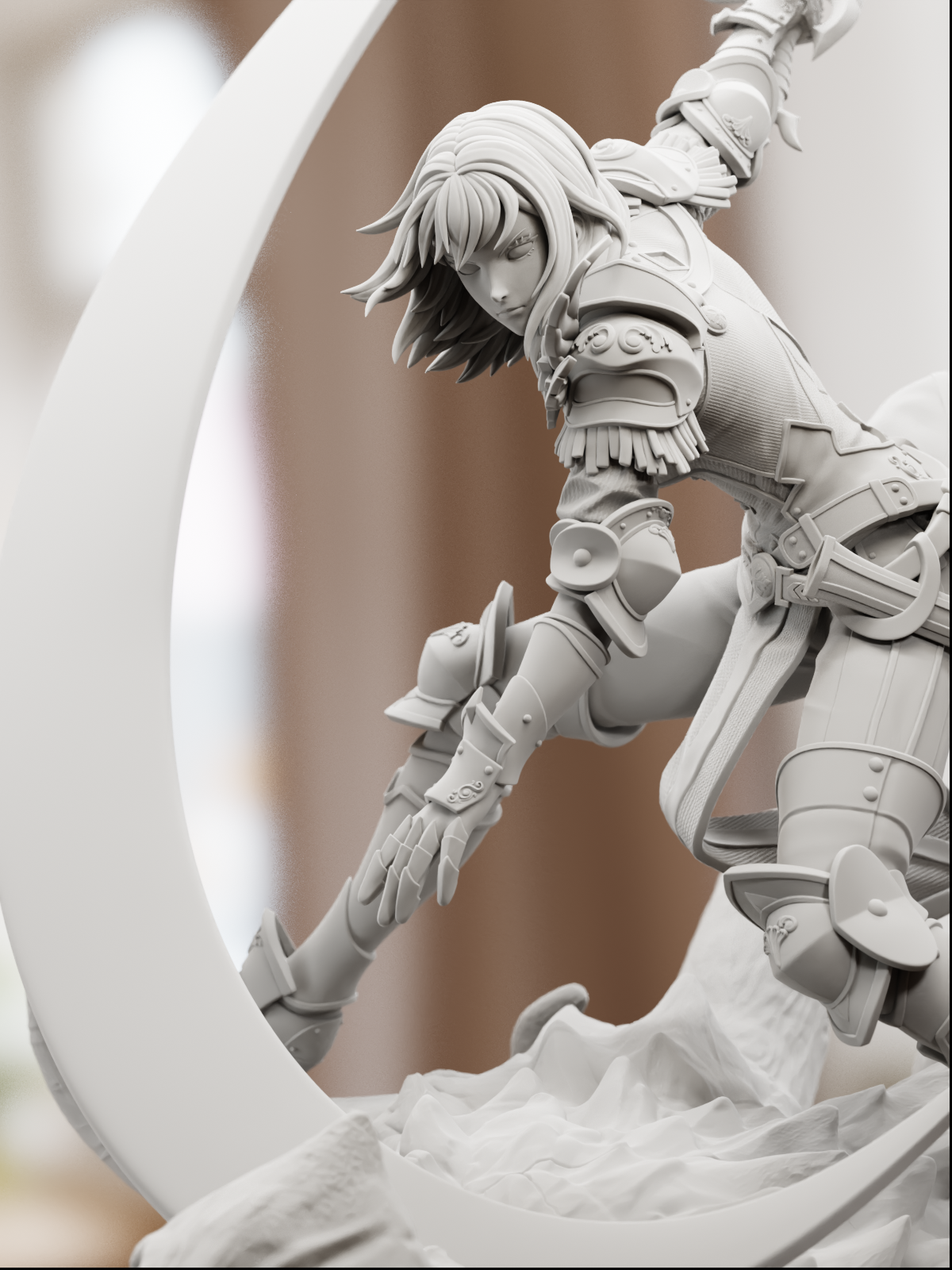 The Graceful Hunter | Maximum Detailed 12K 3D printed figure