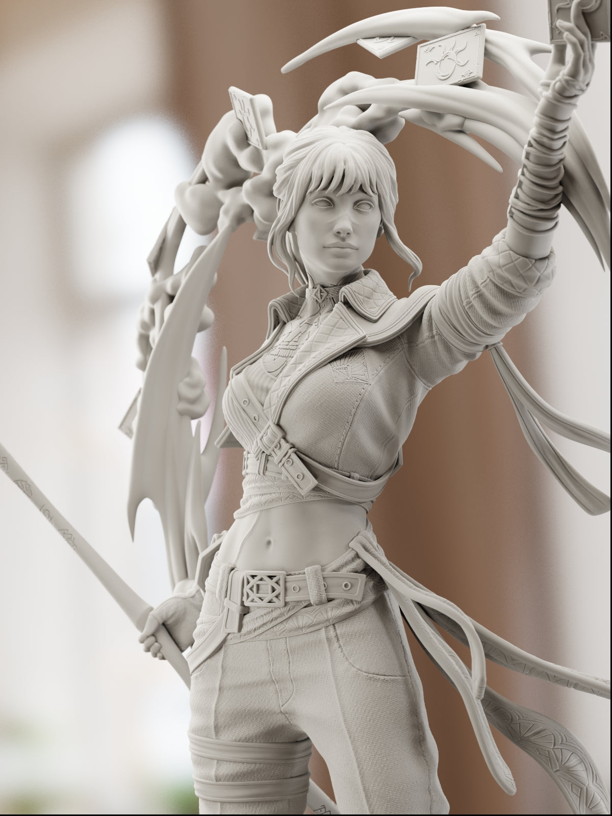 The Tarot Wielder | Maximum Detailed 12K 3D printed figure