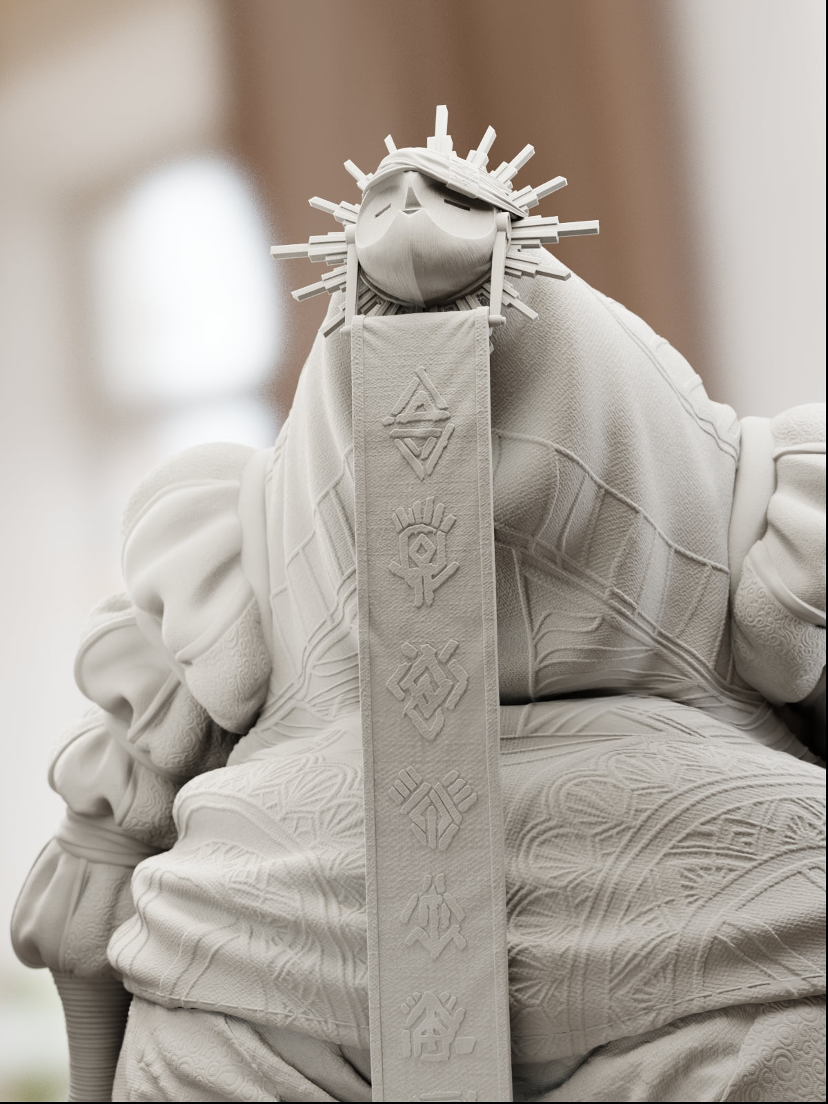 The Veiled Resolve | Maximum Detailed 12K 3D printed figure