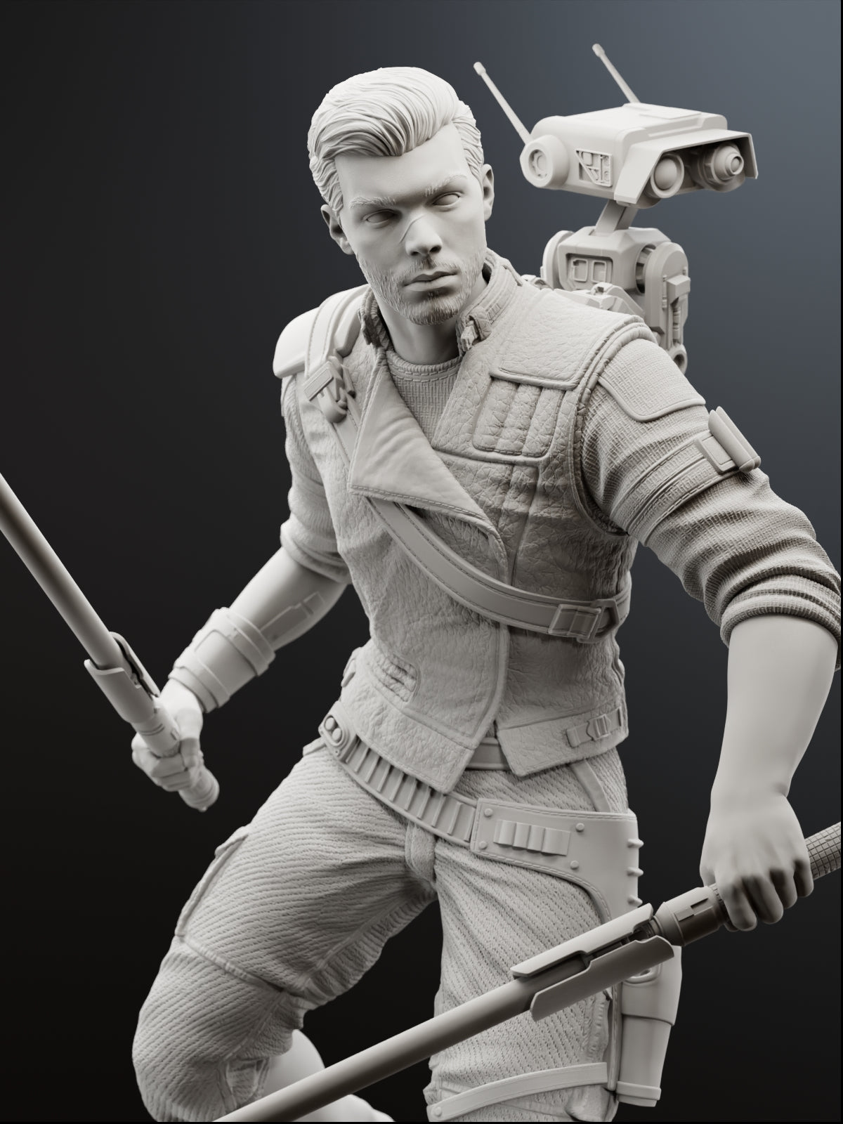 The Survivor | Maximum Detailed 12K 3D printed figure
