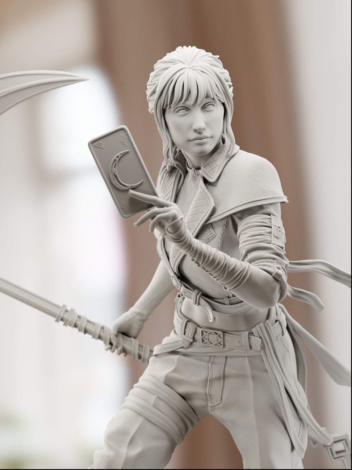 The Moon's Whisper | Maximum Detailed 12K 3D printed figure