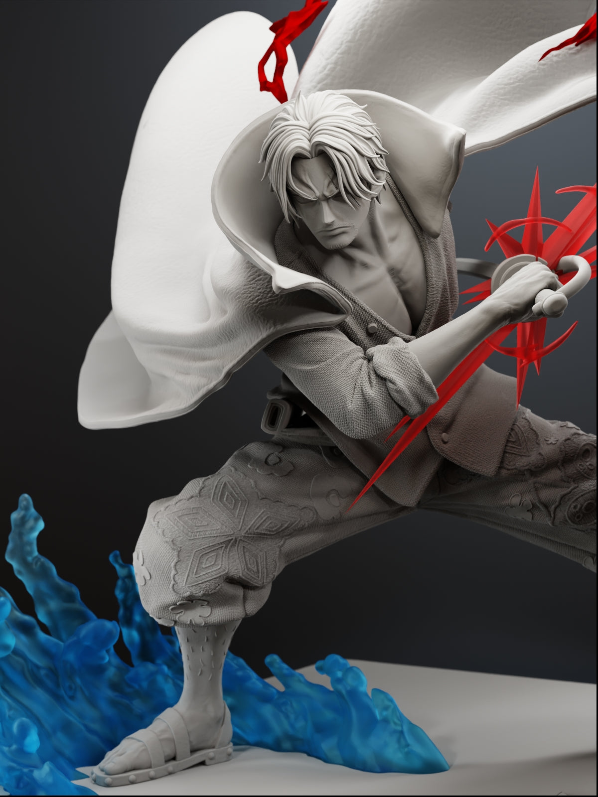 The Red Emperor | Maximum Detailed 12K 3D Printed Figure