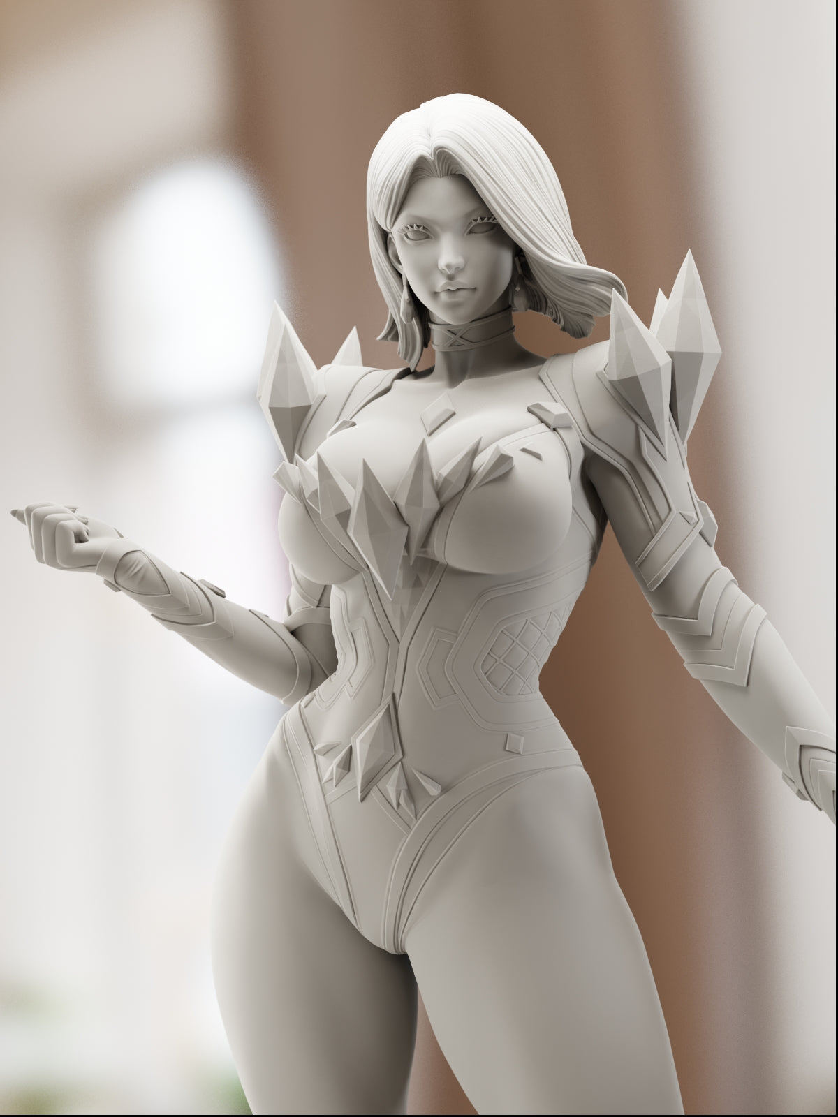The White Queen | Maximum Detailed 12K 3D printed figure