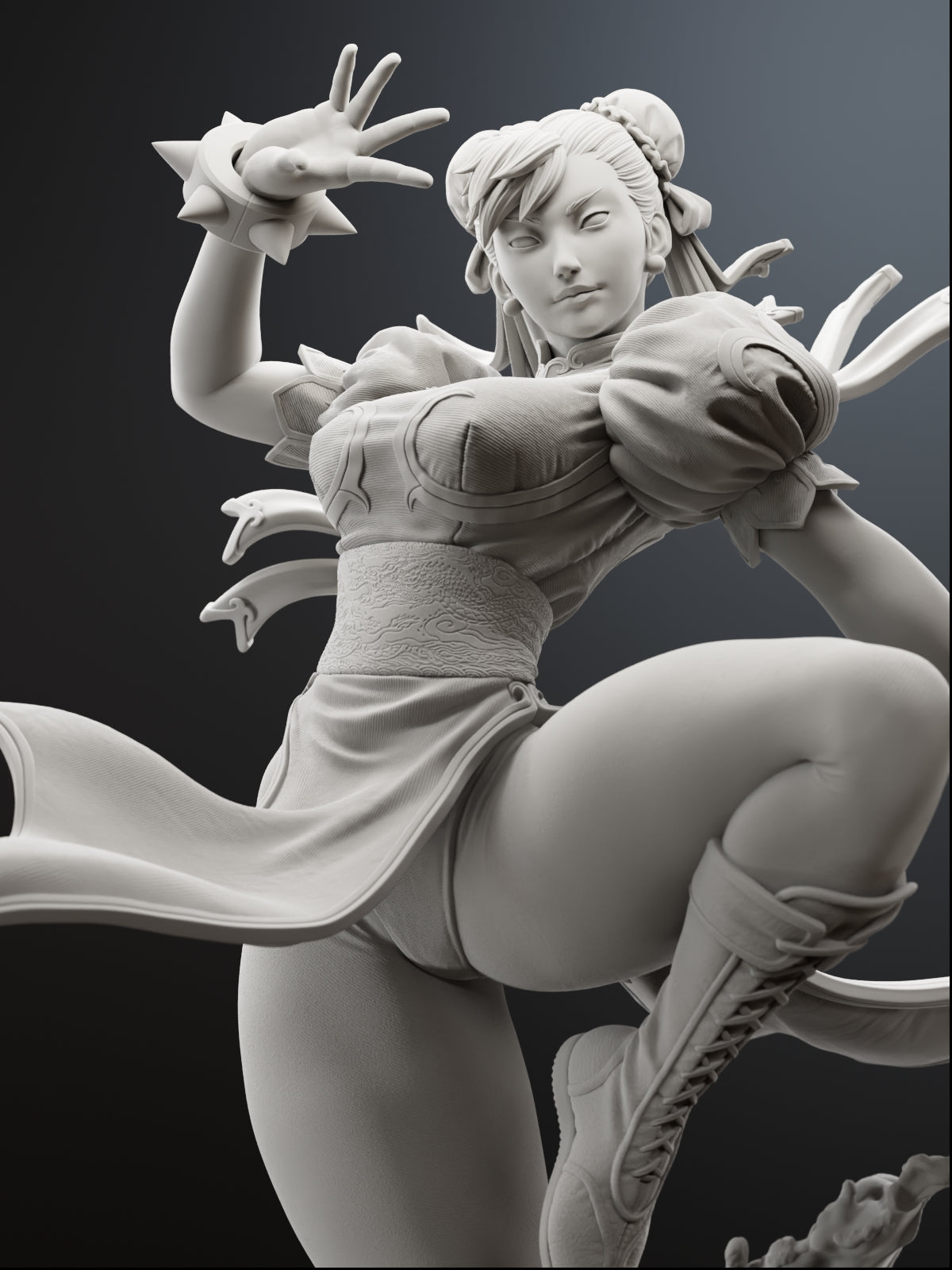 The Blue Phoenix | Maximum Detailed 12K 3D printed figure