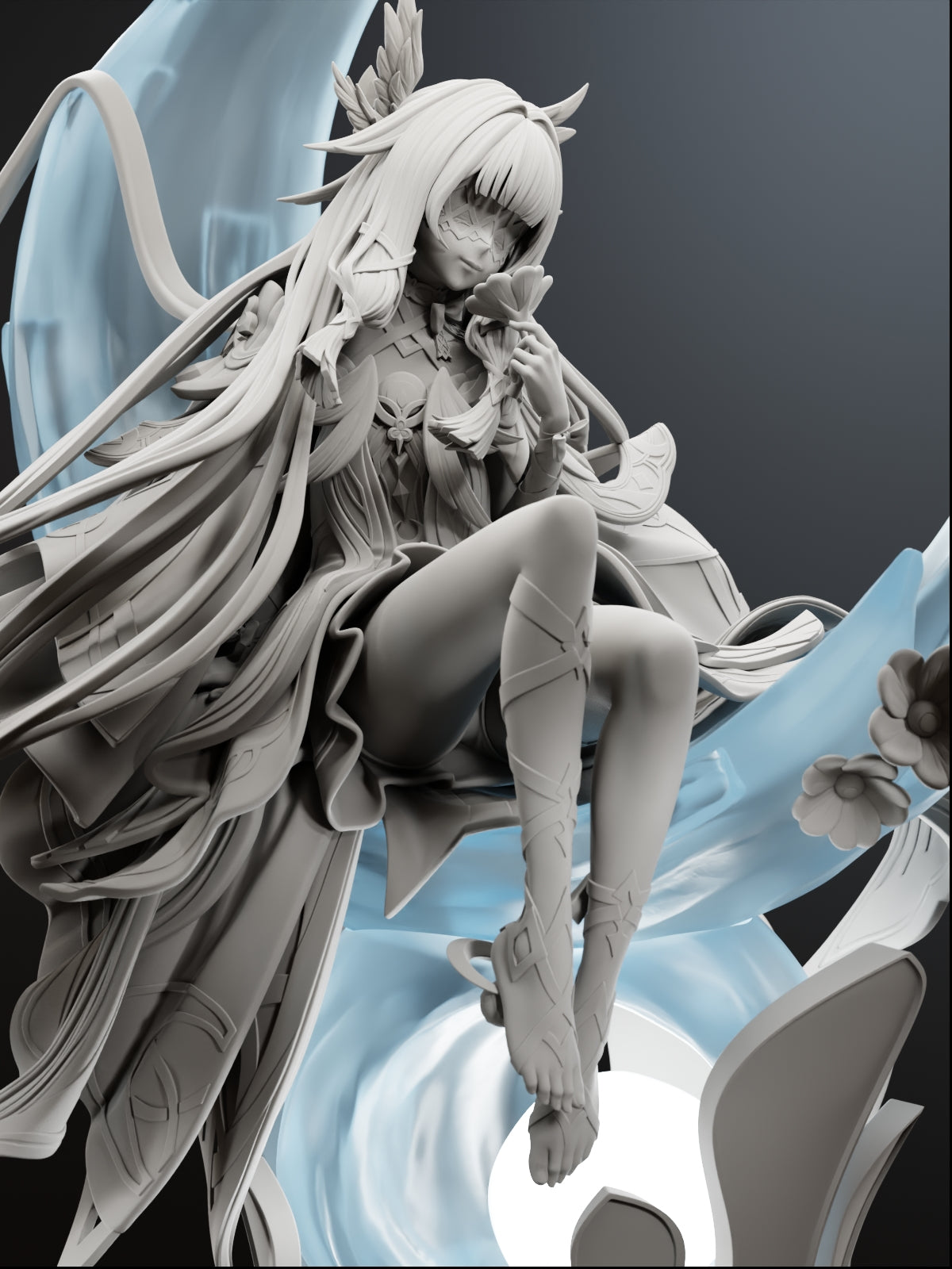 The Moonlight Siren | Maximum Detailed 12K 3D printed figure