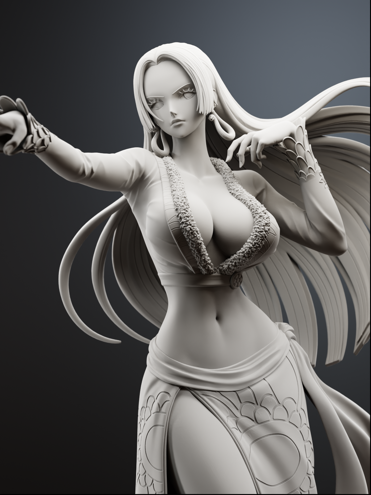 The Pirate Empress | Maximum Detailed 12K 3D Printed Figure