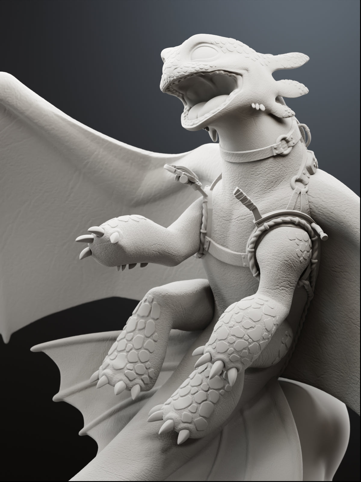 The Night Fury | Maximum Detailed 12K 3D printed figure