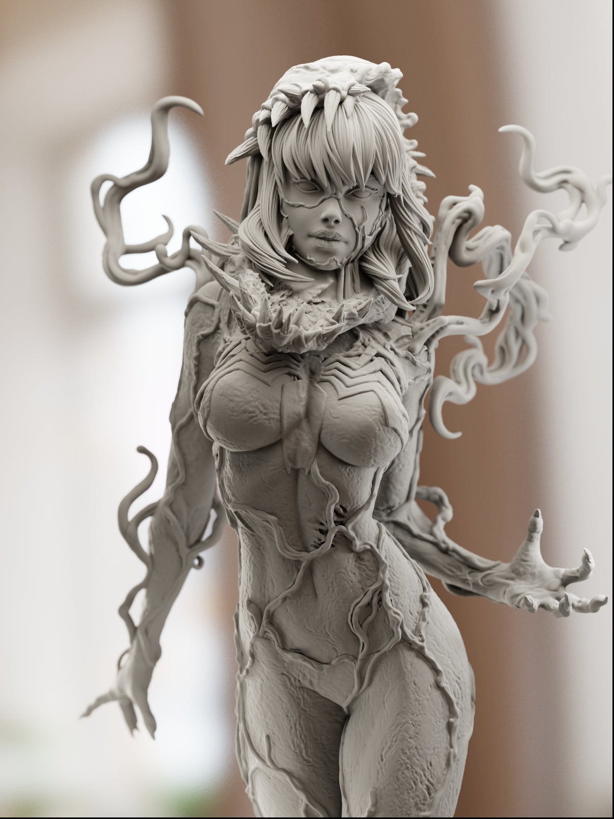 Symbiote Gwen | Maximum Detailed 12K 3D printed figure