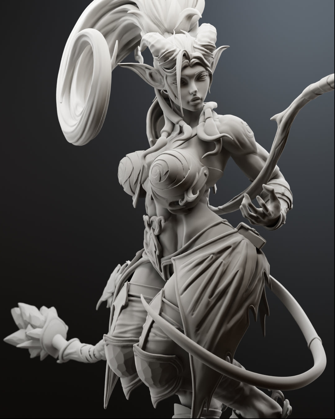 The Astral Huntress Statue
