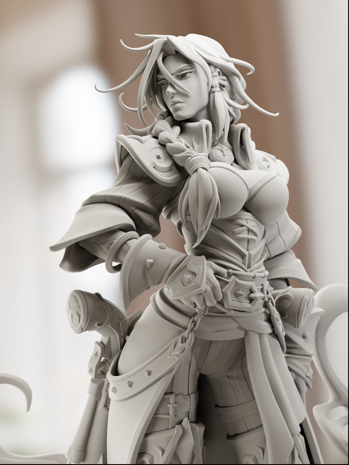 The Gunpowder Queen | Maximum Detailed 12K 3D printed figure