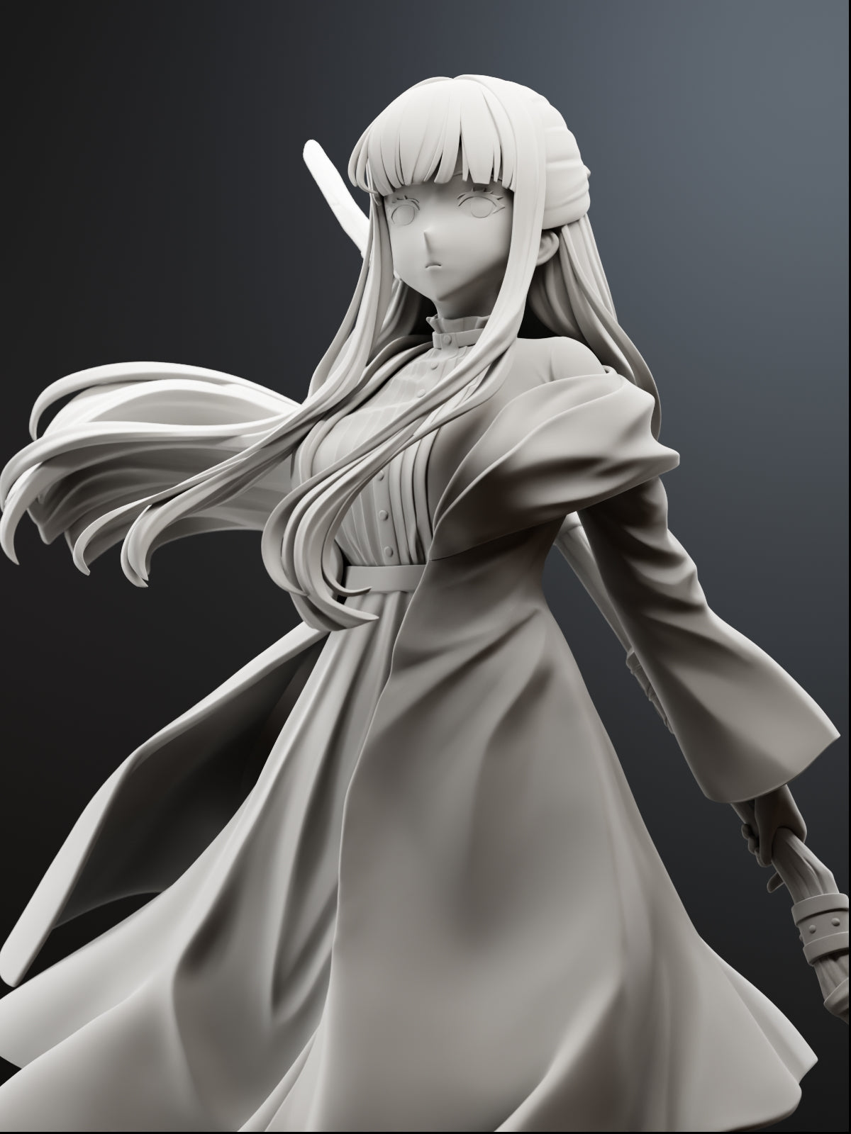 The Calm Caster | Maximum Detailed 12K 3D printed figure