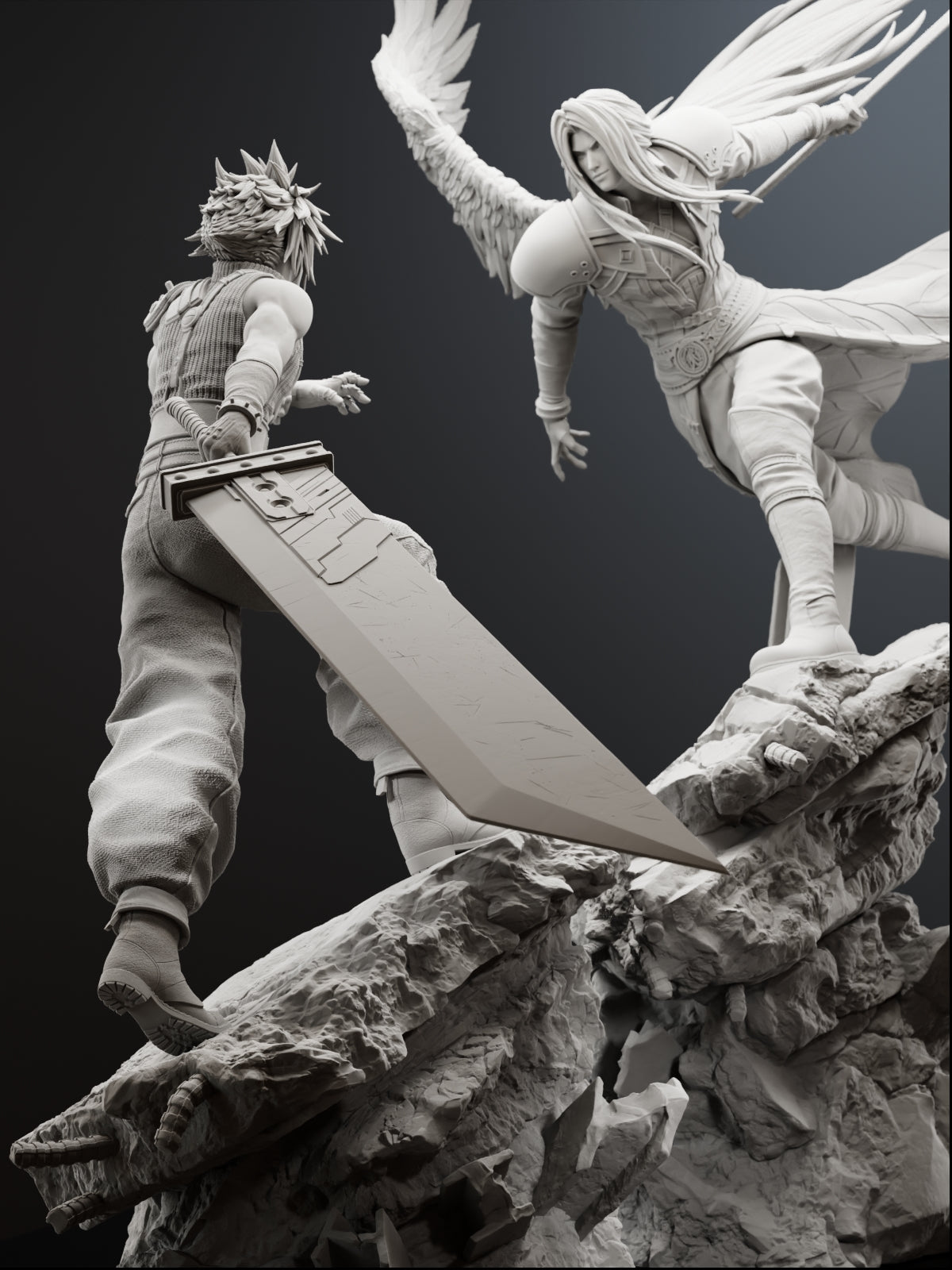 The Eternal Duel | Maximum Detailed 12K 3D printed figure