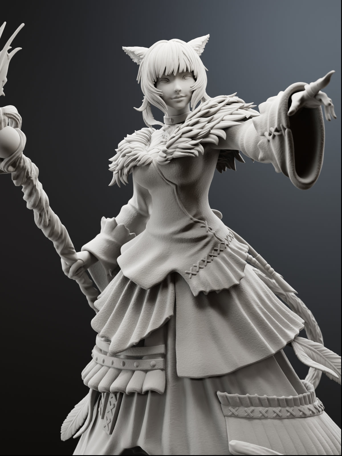Night’s Blessed Sorceress Statue