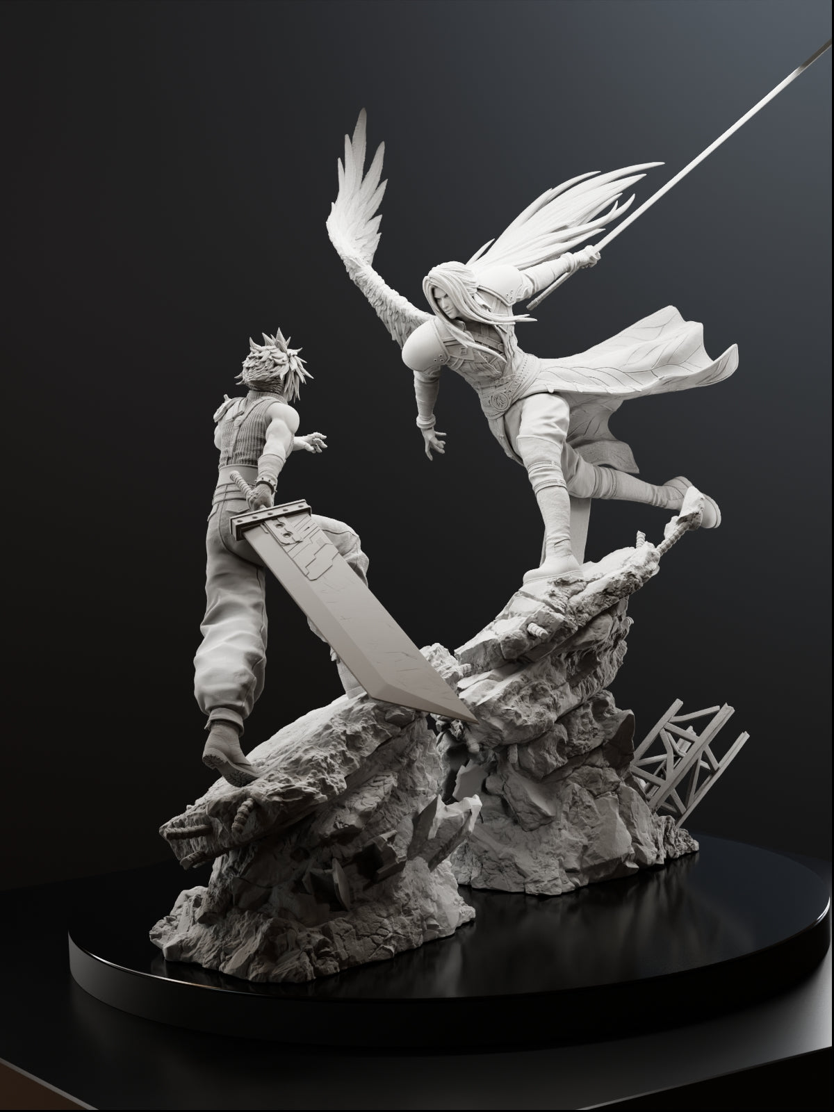 The Eternal Duel | Maximum Detailed 12K 3D printed figure