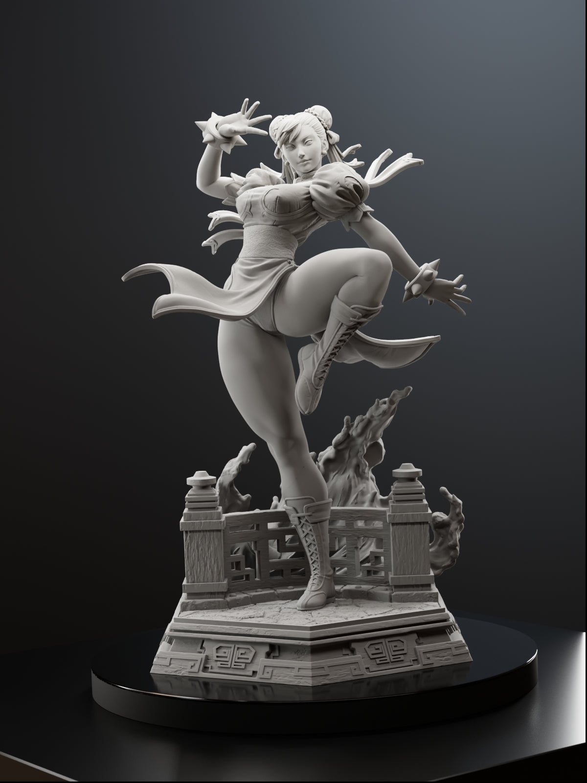 The Blue Phoenix | Maximum Detailed 12K 3D printed figure