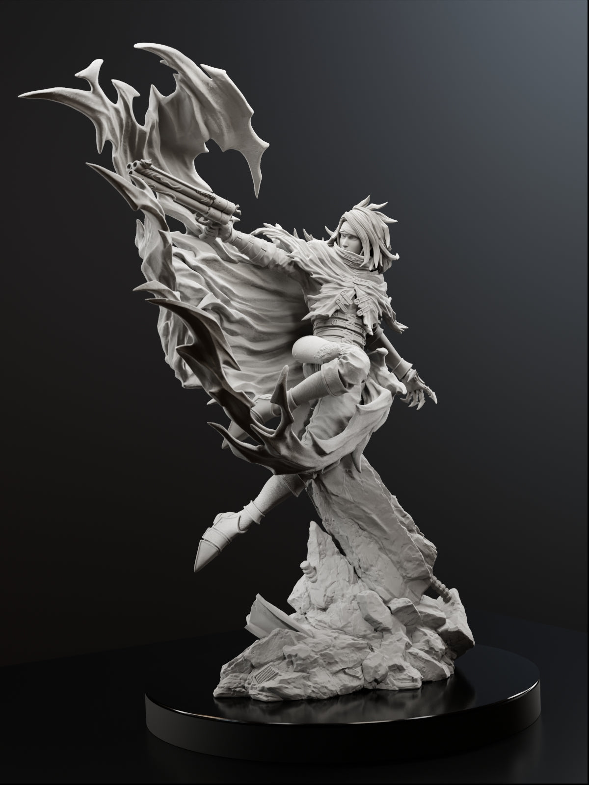 The Crimson Requiem | Maximum Detailed 12K 3D printed figure