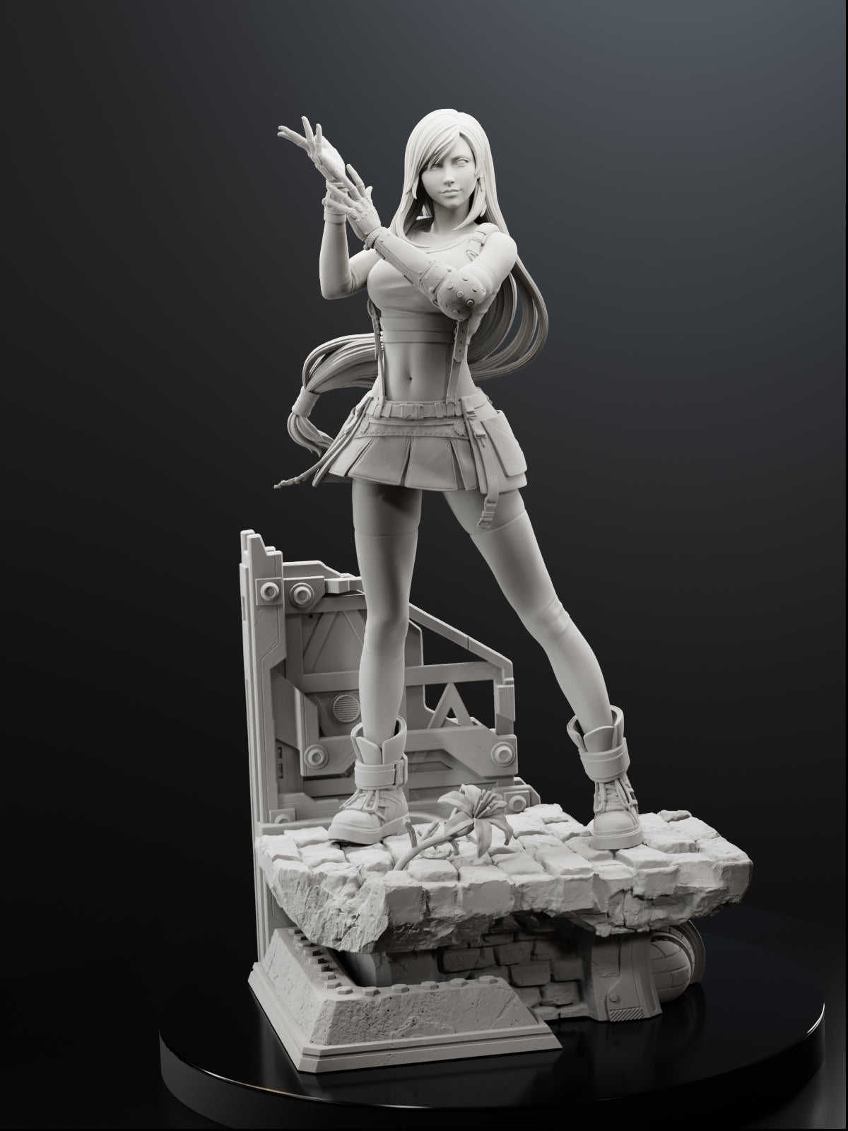 Seventh Heaven Brawler Statue
