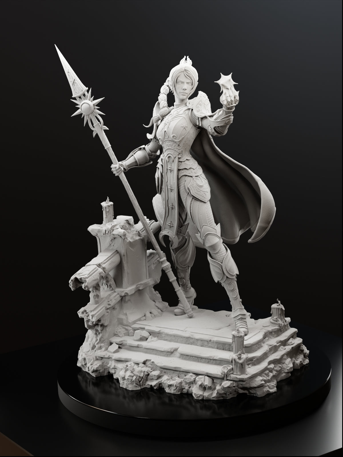 The Daughter of Shar | Maximum Detailed 12K 3D printed figure