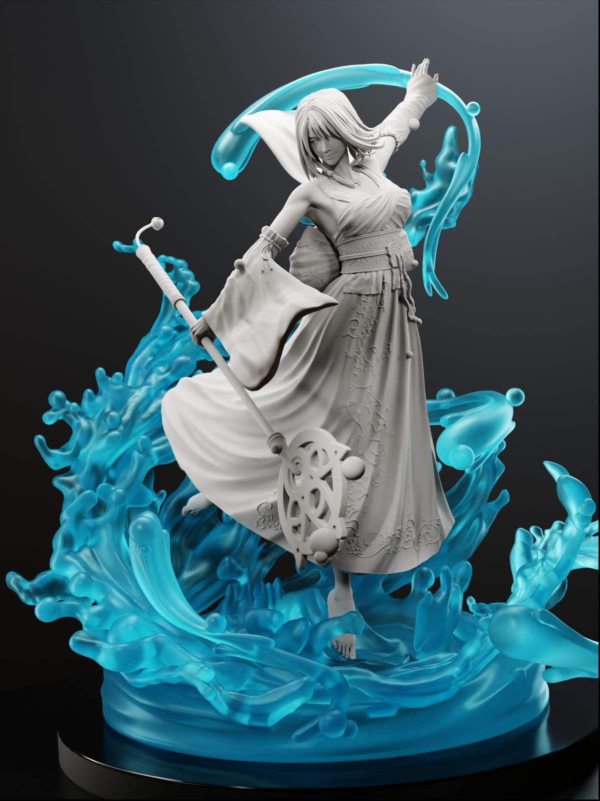 The Wave-Dancer | Maximum Detailed 12K 3D printed figure