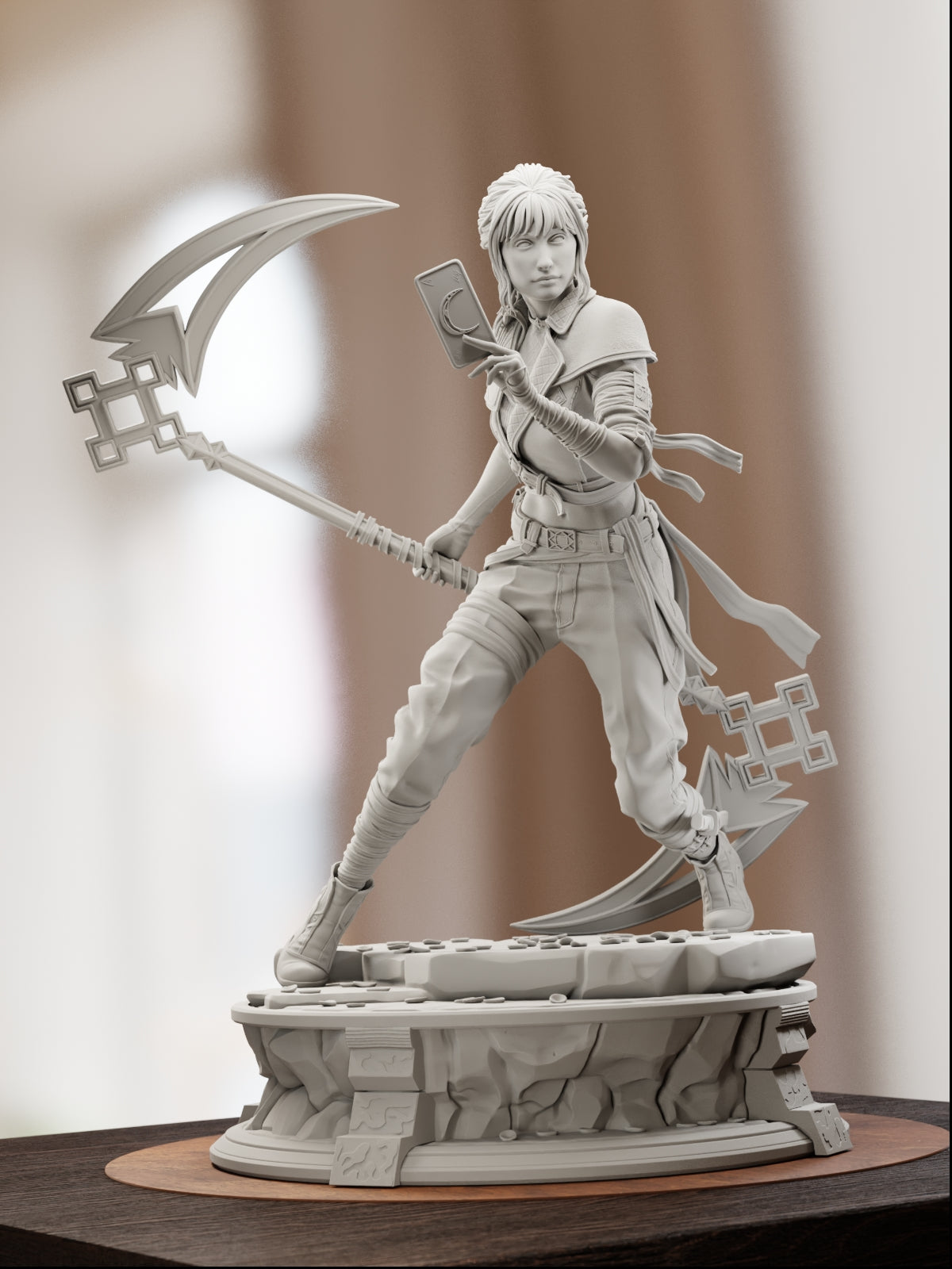 The Moon's Whisper | Maximum Detailed 12K 3D printed figure
