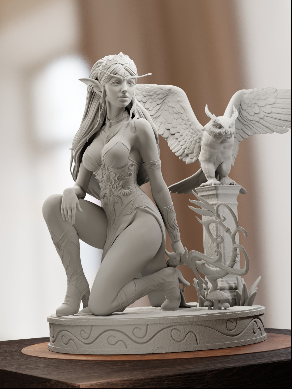 The High Priestess | Maximum Detailed 12K 3D printed figure