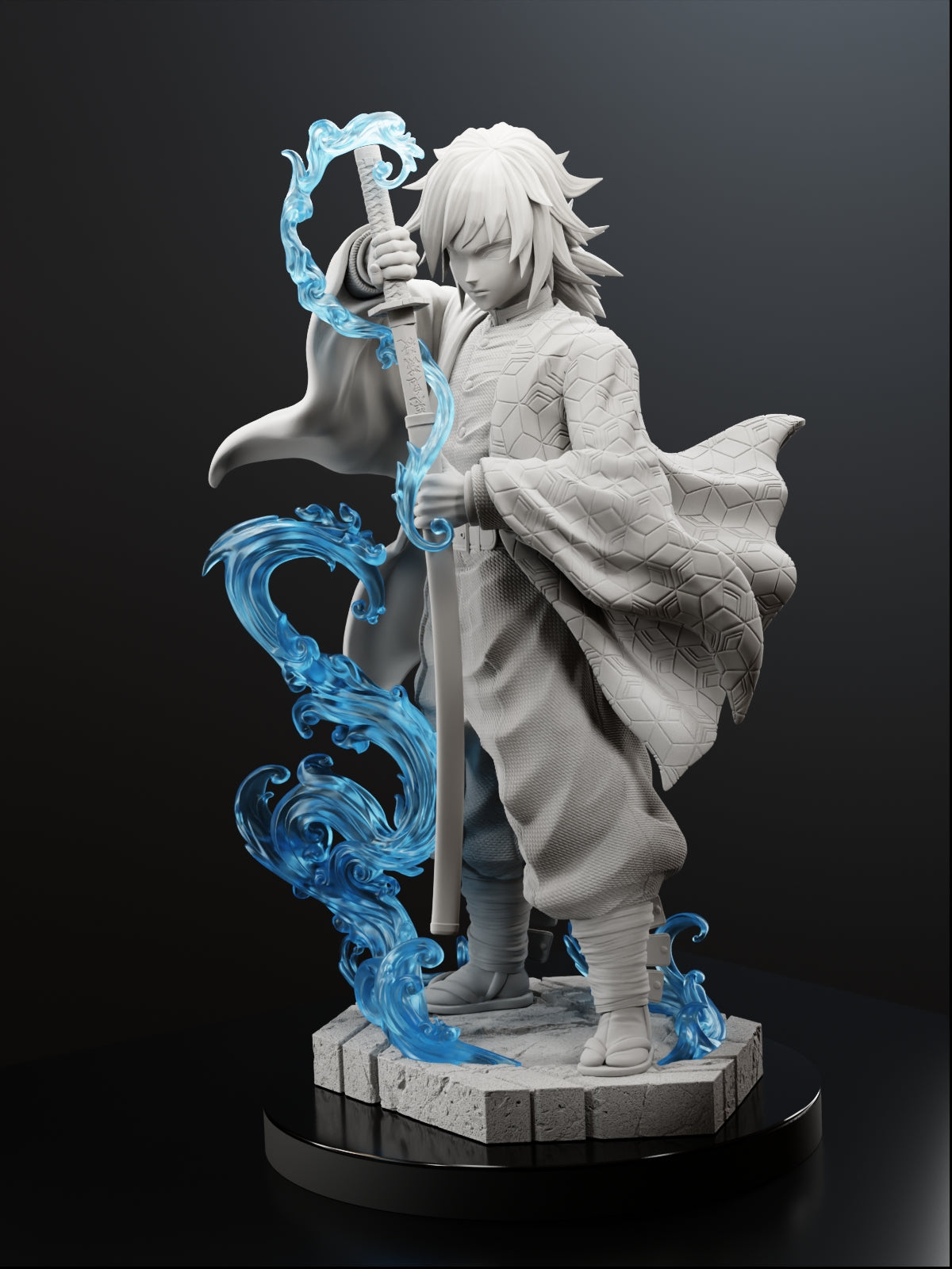 The Water Pillar | Maximum Detailed 12K 3D Printed Figure