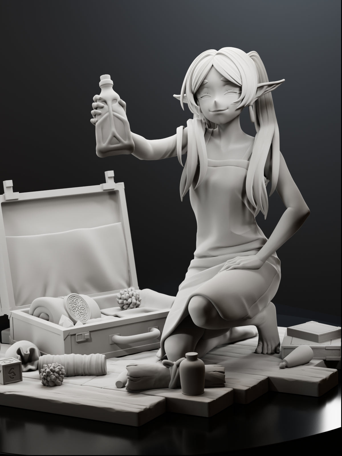 The Spell Collector | Maximum Detailed 12K 3D printed figure