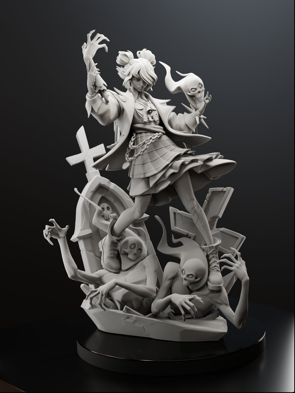 Graveyard Maestro Statue