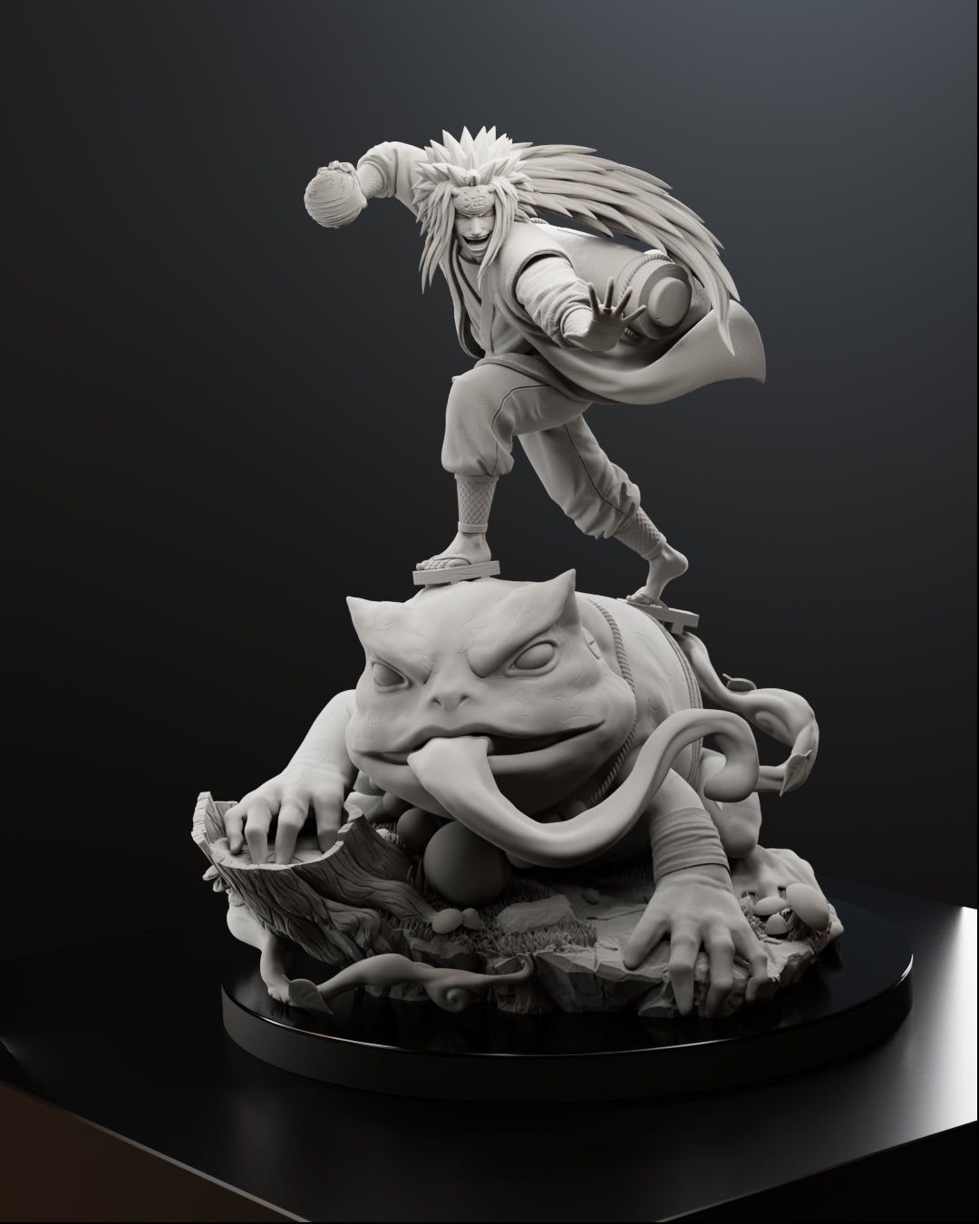 The Toad Sage Statue