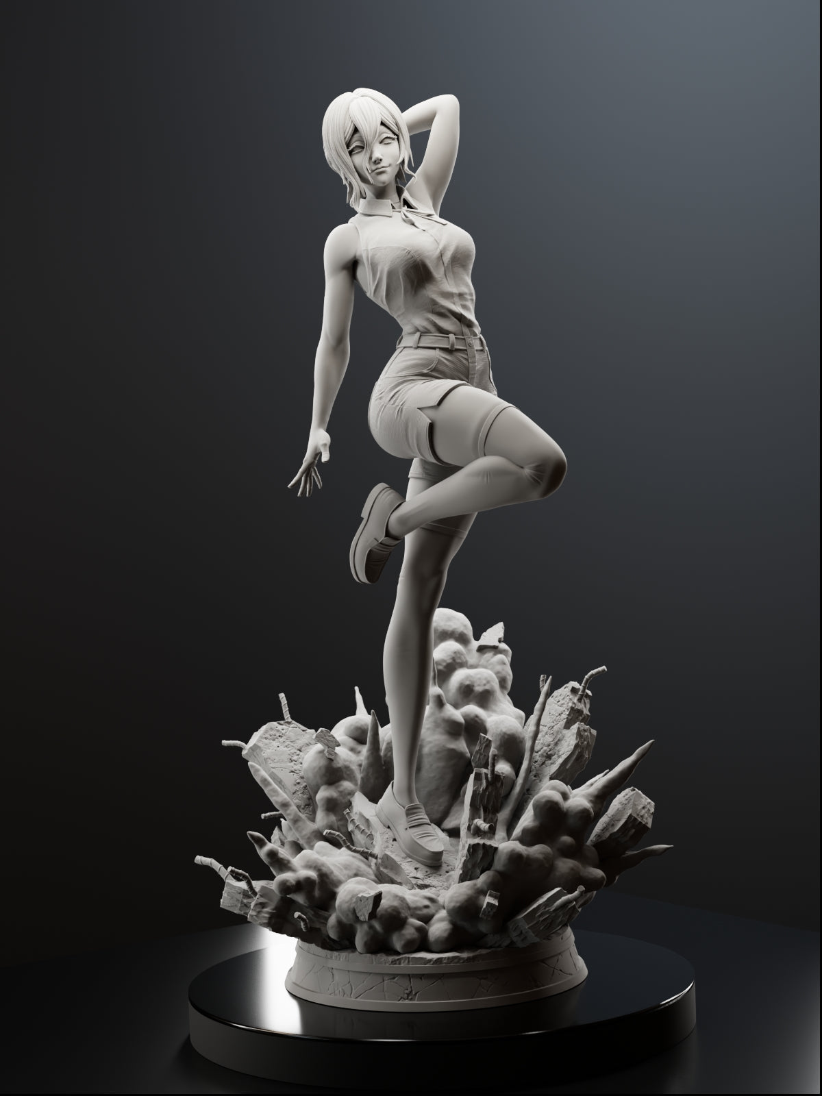 The Bomb Girl | Maximum Detailed 12K 3D printed figure
