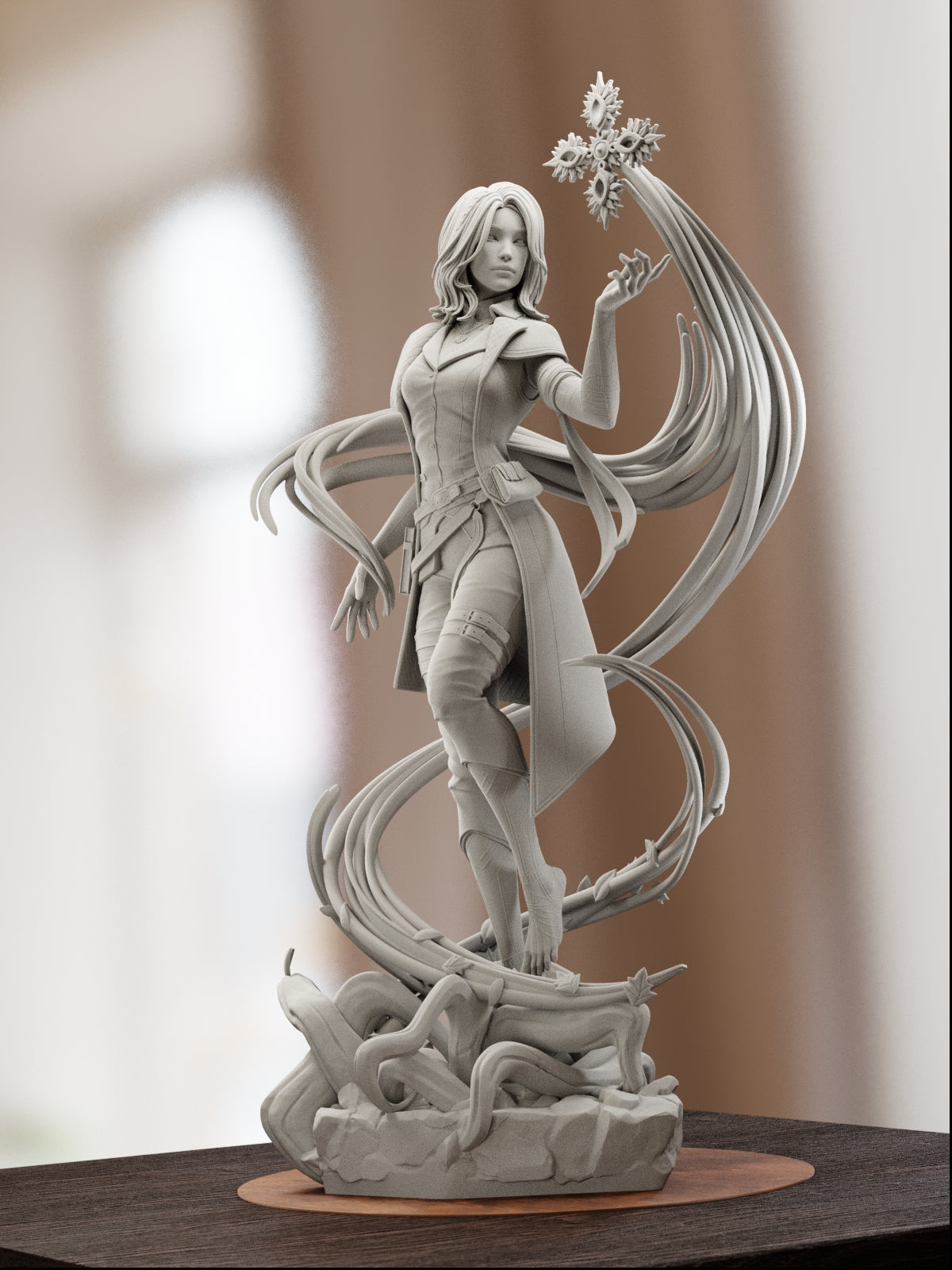 The Quiet Flame | Maximum Detailed 12K 3D printed figure