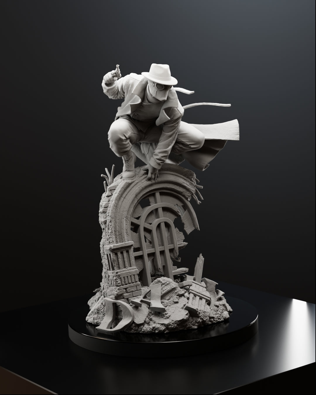 The Masked Vigilante Statue