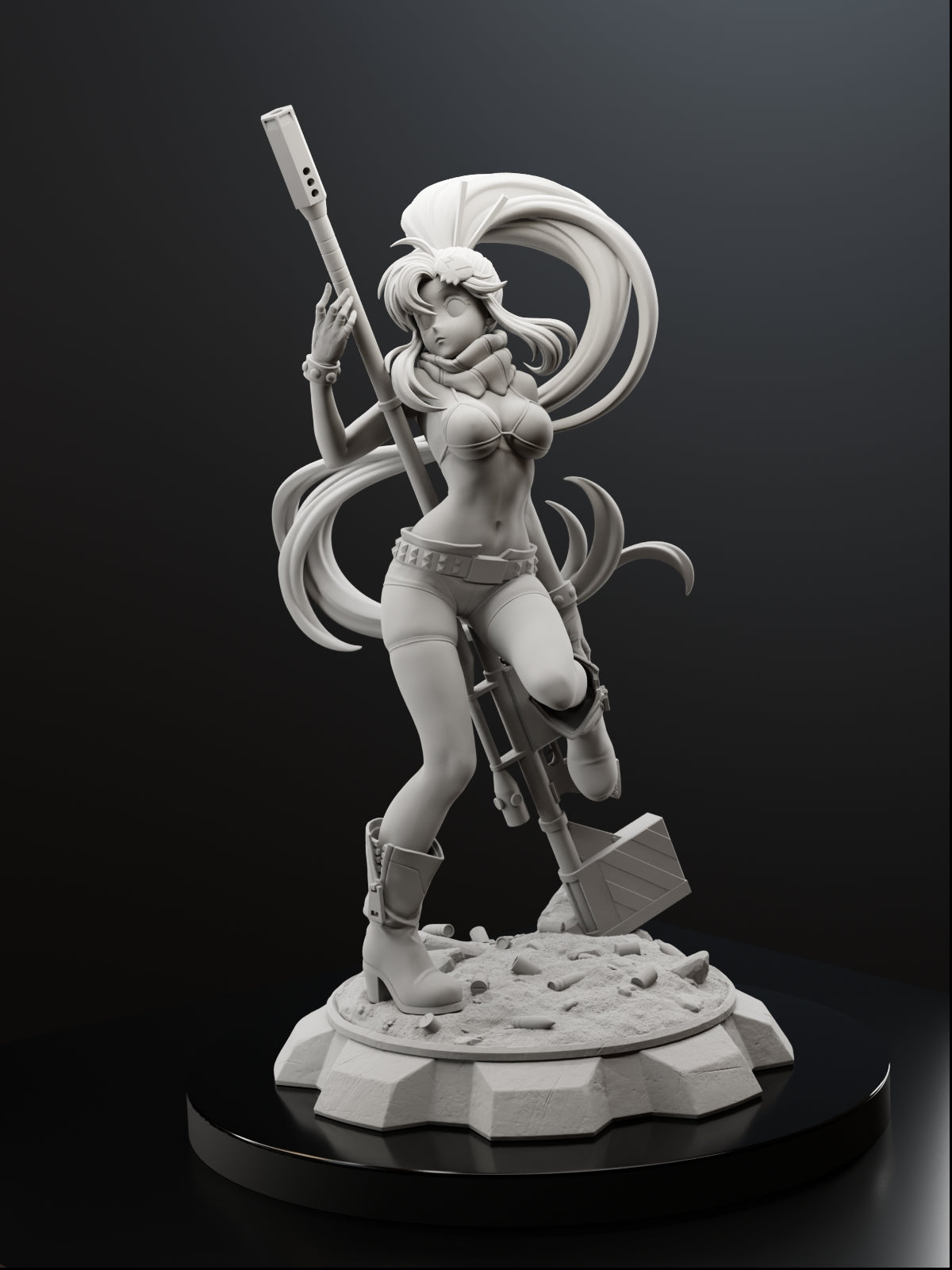 Red-Haired Sniper Statue