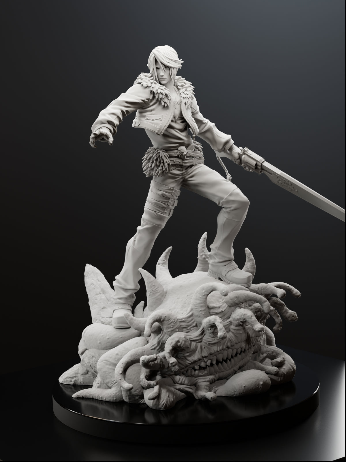 The Gunblade Prodigy | Maximum Detailed 12K 3D printed figure